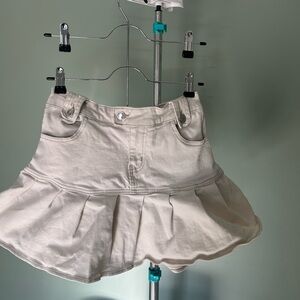 Wild Fable Cream High Rise Denim Mini Skirt